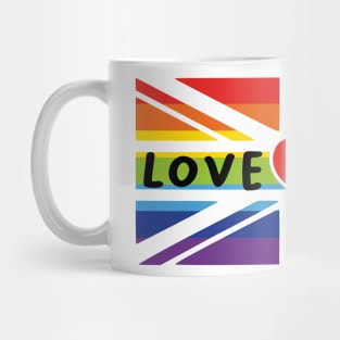 LGBTQA 'Love Wins' Union Jack Rainbow Mug